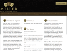 Tablet Screenshot of millerlawofficespllc.com